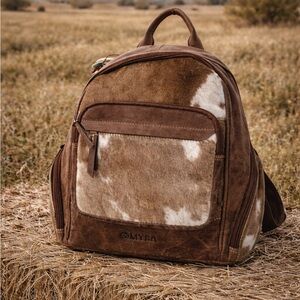 NWT Myra Bag Tan and Cream leather Backpack